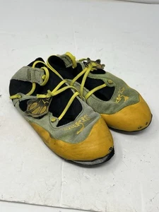 LA SPORTIVA StickIt Kids Size 2-3 Rock Climbing Shoe Yellow Green - Picture 1 of 7