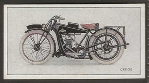 WILLS NZ ISSUE-MOTOR CYCLES 1926-#37- CEDOS  - Picture 1 of 2