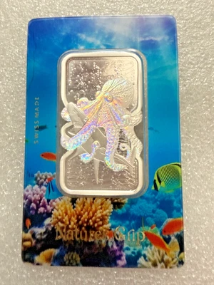 1 Oz .9999 Silver $2 Niue Pamp Natures Grip Octopus Shark Silver Bar in Assay!! - Image 1 of 2