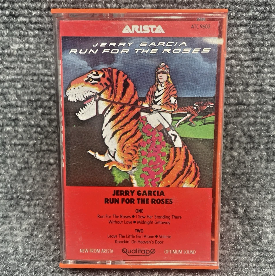 Jerry Garcia "Run for the Roses" (1982 Arista Cassette) Grateful Dead Foto 1 de 3