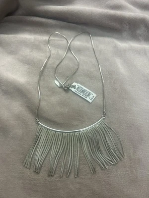 NWT Natasha Jewelry Necklace Silver Costume Jewelry. - Image 1 of 4