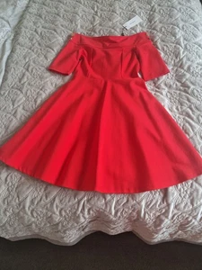 Karen Millan Ponte Rivet Detail Jersey Skater Dress - Picture 1 of 8