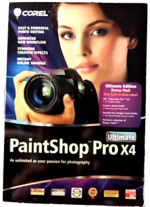 Corel Paintshop Pro X4 Ultimate Photography Photo Editing Software PSPX4ULENMB - Picture 1 of 5