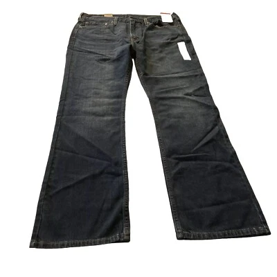 Pantalones de mezclilla informales ajustados Levi’s 527 para hombre 36x32 azul Foto 1 de 4