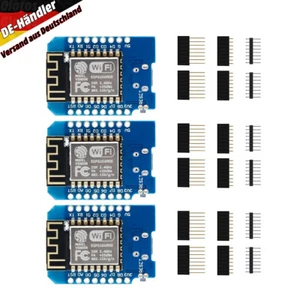 3x D1 ESP8266 Mini WLAN Board Mikrokontroller Wifi Modul Wemos Nodemcu Arduino - Bild 1 von 9