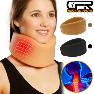 Neck Brace Support Adjustable Soft Foam Collar Cervical Arthritis Running Relief - Image 1 of 4