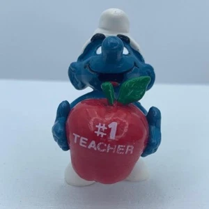Los Pitufos 20160 # 1 Maestro Rojo Manzana Pitufo Raro De Colección Figura PVC Schleich Estatuilla - Imagen 1 de 6
