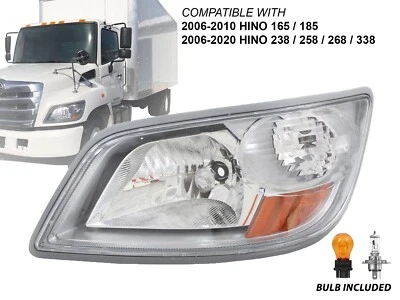 Headlight for 2006 - 2020 Hino 238 258 268 338 165 185 Driver Left LH 81150E0530 - Изображение 1 из 4