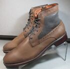 203952 Msbt50 Warner Shearling Mens Shoe 10 M Brown Leather By Johnston & Murphy