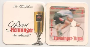 Henninger - alter Bierdeckel "Seit 125 Jahren - Rund um den Henninger-Turm" - Bild 1 von 1