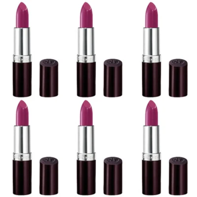 NUEVO Lápiz labial Rimmel Lasting Finish Amatista Brillo 0,14 onzas (paquete de 6) Foto 1 de 3