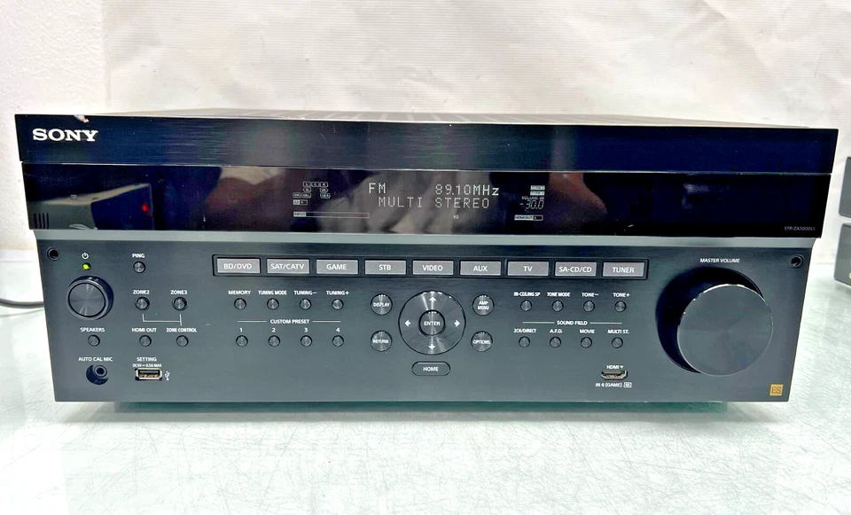 Sony STR-ZA5000ES 9.2 Channel 4k AV Receiver with Dolby Atmos and DTS:X - Image 1 of 4