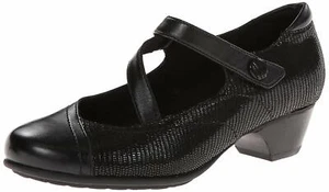 Aravon Portia AAZ09BKM Black Pumps Shoes 9 AA - Picture 1 of 7