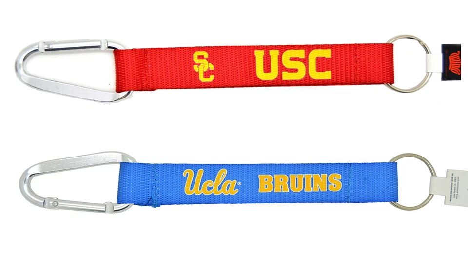 USC,UCLA Officially Licensed Carabiner Lanyard Keychain - Image 1 of 1