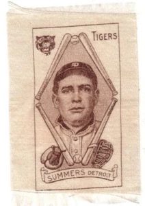 1910 - 1911 S74 Silks Ed Summers - Detroit Tigers, Excellent Condition! - Imagen 1 de 1