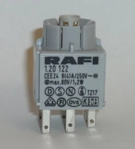 5 piezas bloque de contacto RAFI elemento de contacto con montaje de lámpara 1Ö+1S 1.20.122.001 nuevo - Imagen 1 de 1