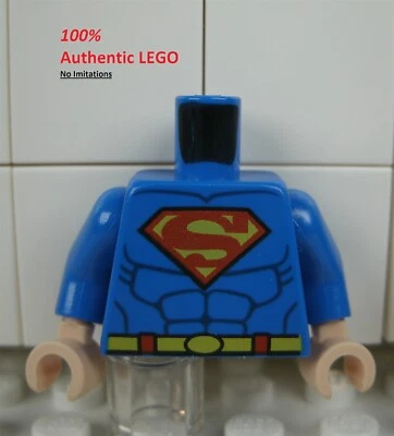 LEGO NUEVO Torso Superman Azul (1x) 4653579 Minifigura Parte 76382 Foto 1 de 2