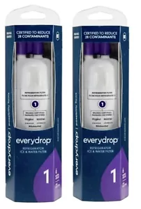 EveryDrop #1 ΕDR1RXD1 Refrigerator Ice and Water Filter NEW Genuine 2 Pack