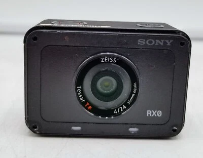 Sony RX0 Cyber Shot Action Camera 24mm1 F4 ZEISS Tessar T lens *FOR PARTS* - Image 1 of 4