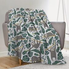 Sloth Blanket Soft Sloth Throw Blanket for Adults Kids Cozy Fleece Flannel Qu...