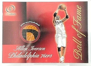 2000-01 Fleer Legacy Allen Iverson Ball of Fame 2-Marking Game Used Basketball - Picture 1 of 3