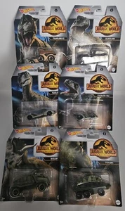Hot Wheels Jurassic World Dominion Character Cars Full Set of 6 New & Sealed - Picture 1 of 10