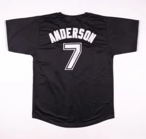 Tim Anderson Signed Autograph Black Custom Jersey White Sox JSA Witnessed - Picture 1 of 4