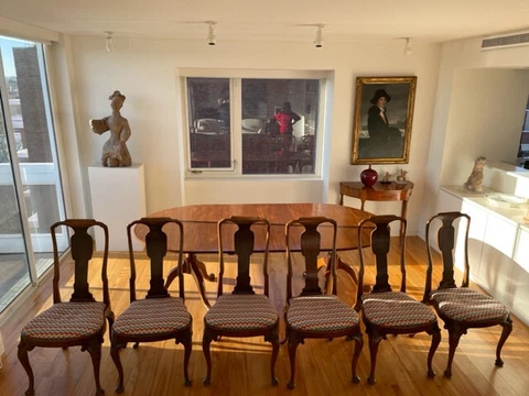 Queen Anne Style Dining Room Chairs-Set of Eight Cover