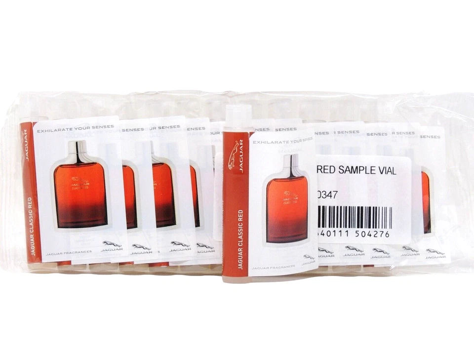 JAGUAR 经典红色 1.6 毫升 054 液量盎司 x 12 色喷雾样品瓶密封 — 第 1/1 张图片