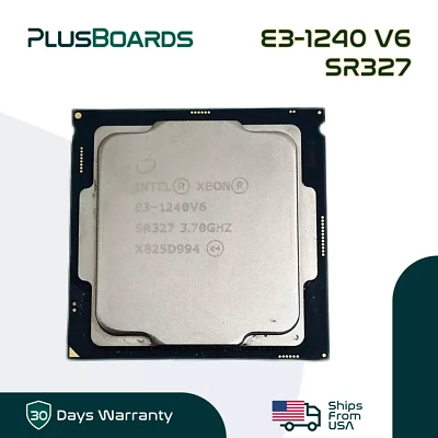 Intel Xeon E3-1240 V6 3.70GHz 4 Core 8MB LGA 1151 8GT/s 72W Server CPU Processor - Image 1 of 4