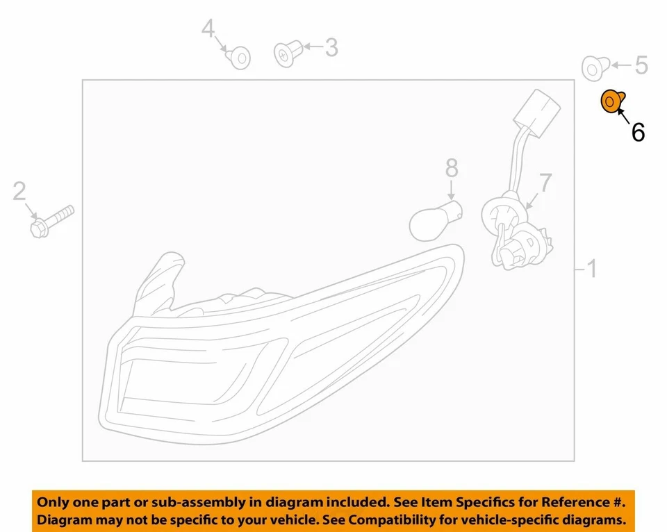 KIA OEM Luz Trasera Combo Lámpara Conjunto Sujetador 871262E000 Nuevo en Paquete Foto 1 de 1