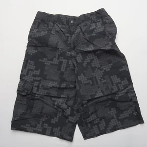 Columbia Boys Youth Hiking Shorts Size 16 Camo Grey Nylon Cargo 26x11 - Picture 1 of 9