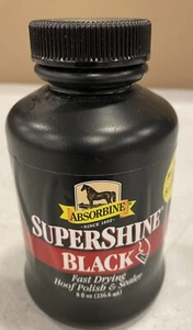Absorbine SuperShine Fast Drying Hoof Polish & Sealer 8 Oz. Black - Picture 1 of 3
