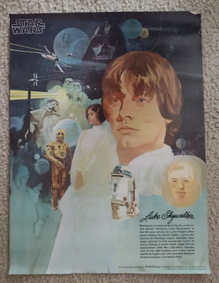 Juego de 4 carteles Star Wars Coca Cola/Luke/Darth Vader/Droides/Han Solo/1977 Foto 1 de 4