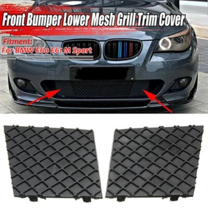 Cubierta de parachoques delantero izquierdo y derecho moldura de rejilla de malla inferior para BMW E60 E61 M Sport, - Imagen 1 de 7