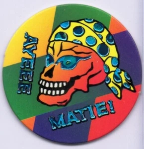 Ayeee Matie vintage! Pirate POG cartone anni 90 retro vuoto - Foto 1 di 1