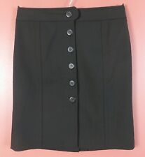 SK17036- ANN TAYLOR LOFT Women's Polyester Rayon Pencil Skirt Button Decor 10