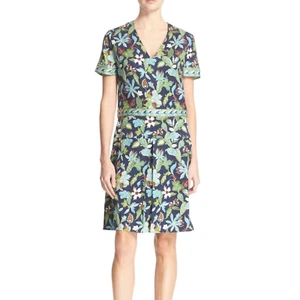 Vestido de seda para mujer Tory Burch jardín glicina talla 4 - Imagen 1 de 5