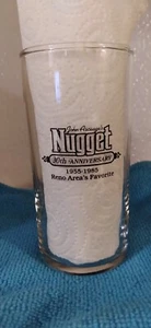 VINTAGE 1985 GLASS, JON ASCUAGAS NUGGET CASINO & RENO NEVADA NATIONAL AIR RACES - Picture 1 of 4