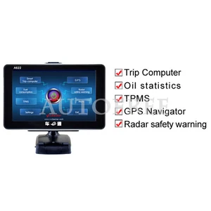 Vehicle diagnosis OBD trip computer A622 GPS Navigator car detector scanner - Imagen 1 de 8
