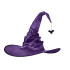 Bat Halloween Witch Hats Spider Folds Wizard Cap Portable   Performance Props