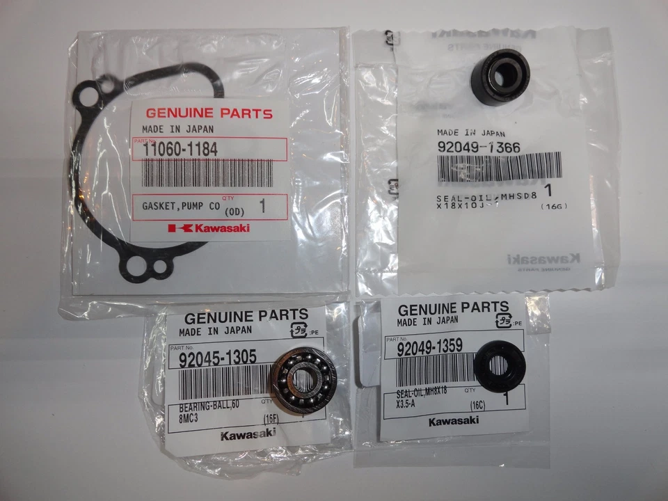 Water Pump Bearing Gasket Seal OEM Genuine Kawasaki KX250 KX 250 92-04 - Image 1 of 1