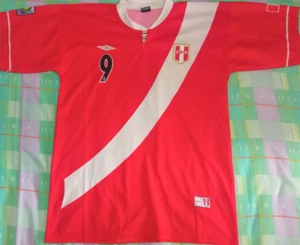 Camiseta Maglia Trikot Shirt PERU Umbro away 9 GUERRERO Size L WC 2014 Vintage - Bild 1 von 8
