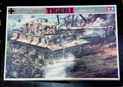 Tamiya 1/25 German Army Heavy Tank Tiger I RC unassembled Japan - Image 1 of 3