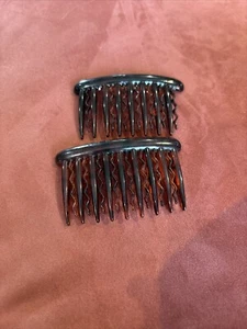 Vintage 3” Side Hair Comb Brown Missing One Tooth - Picture 1 of 1