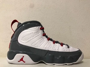 Air Jordan 9 Retro GS White Fire Red Cool Grey 302359-162 Size 5.5y - Picture 1 of 8