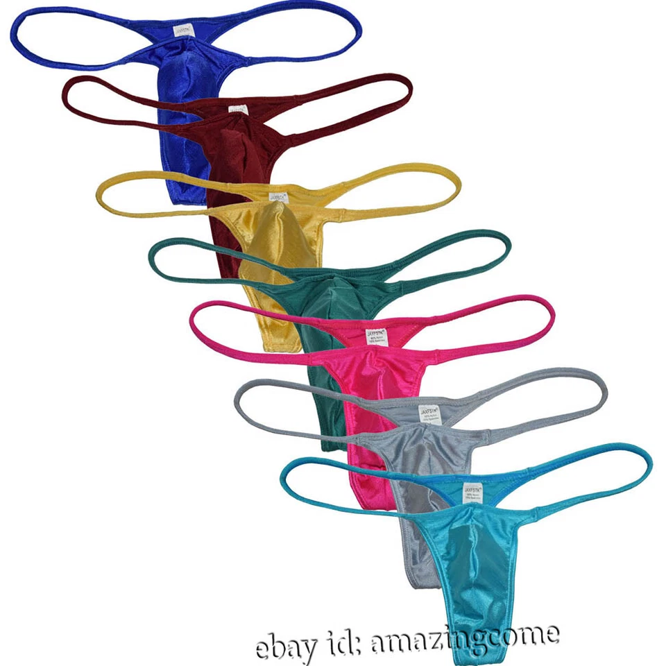 Men Enhance Pouch Thong Bikini G-String Minikini Tangas Posing Underwear T-back - Image 1 of 1