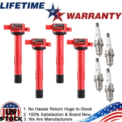 Bobina de 4 bobinas de encendido y bujías para Honda Civic Element CR-V UF311 2003-11 Foto 1 de 4