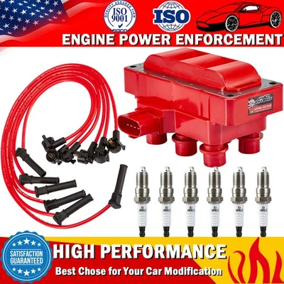 Bobina de encendido y bujía y cable para Ford Ranger Mazda 626 B3000 B4000 V6 FD480 Foto 1 de 4