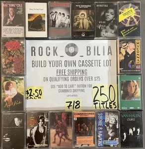 $2.50 CLEARANCE BUY 10 GET FREE SHIPPING BUILD MAKE YOUR OWN LOT CASSETTE TAPES - Picture 1 of 257